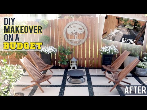 DIY BACKYARD PATIO MAKEOVER ON A BUGET  SMALL SIDE PAVER FROM START TO FINISH  DIY PATIO PAVERS