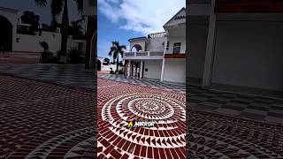 $10 Floor That Shines Like Mirror! The Secret Brick Flooring Technique #viral #trending