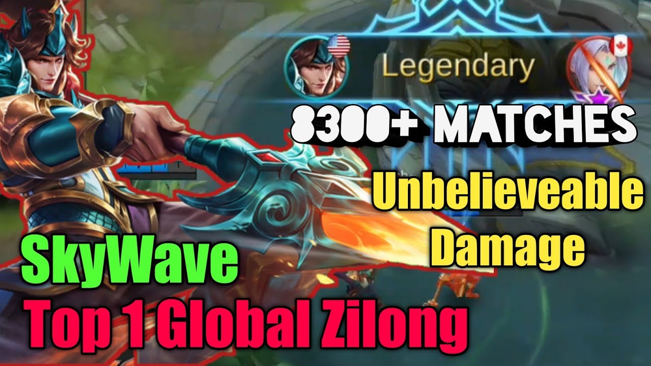 8300+ Matches Unbelieveable Damage • Top 1 Global Zilong " SkyWave " -Mobile Legend