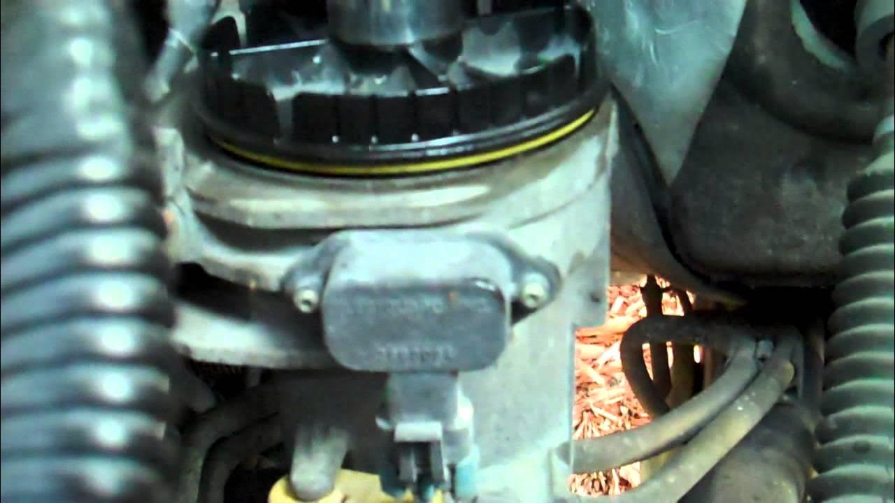 How to do fuel filter change 2003 2007 dodge 2500 5 9 cummins diesel