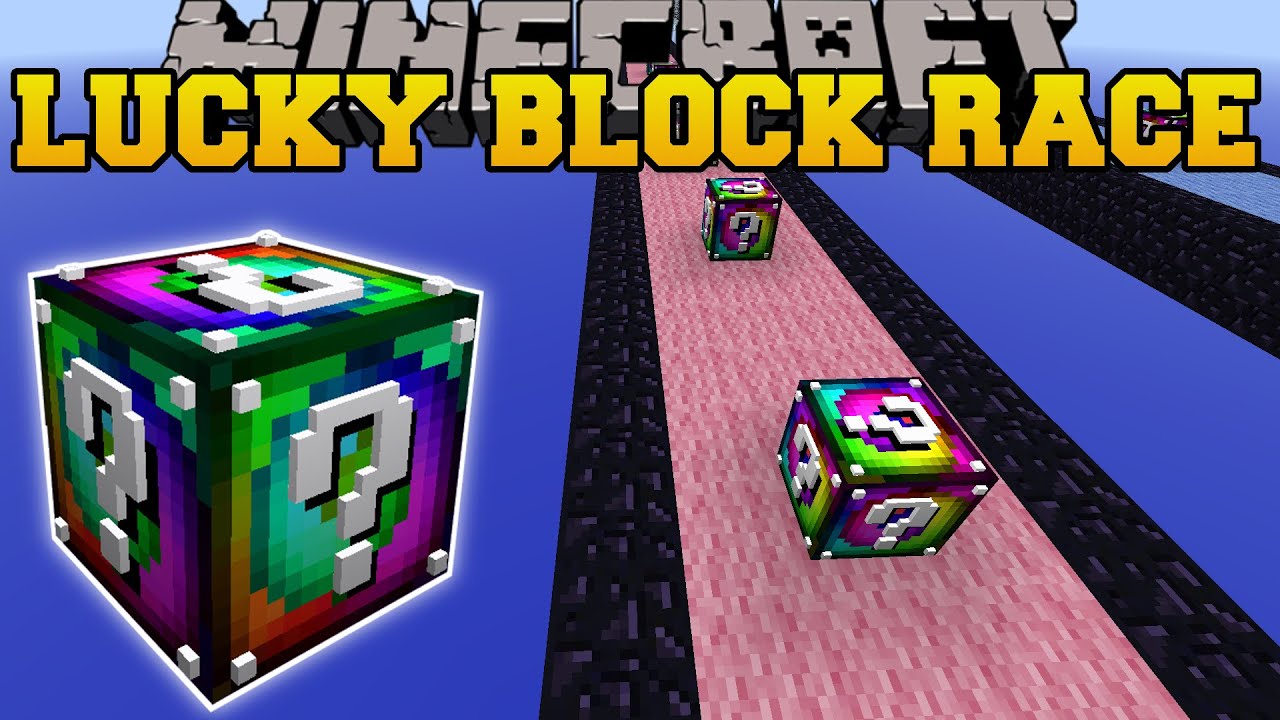 Minecraft: EPIC SPIRAL LUCKY BLOCK RACE - Lucky Block Mod - Modded Mini