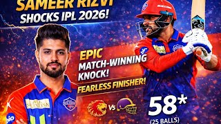 Sameer Rizvi Storm 🔥 IPL 2026 Match Winner!