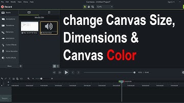 Camtasia 9 How to change Canvas Size / Dimensions & Canvas Color