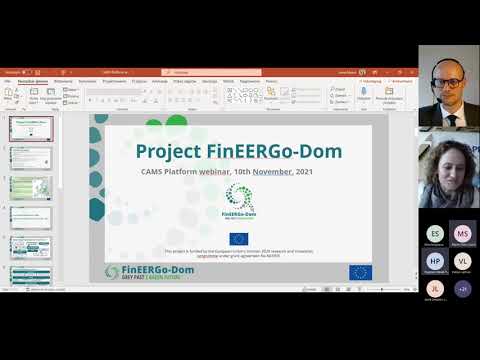 CAMS webinar: FinEERGo-Dom project on ESCO model implementation.