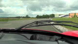 Passenger ride in ferrari enzo on top gear test track