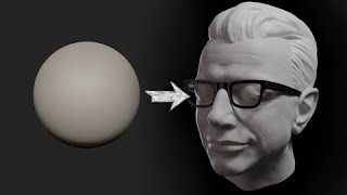 Zbrush Head Sculpt 33 - Jeff Goldblum