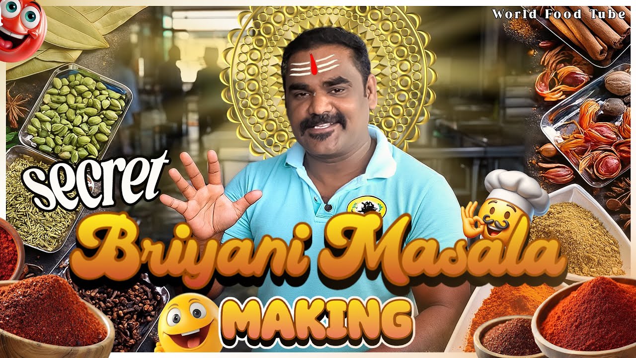 Seeraga Samba Biriyani Masala | Masala making | WORLD FOOD TUBE