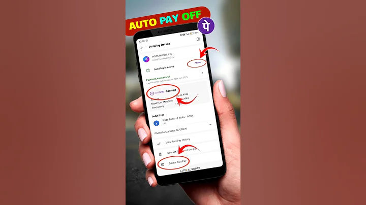 👆Phonepe Autopay Off ⚡  Phonepe Autopay Kaise Band Kare #shorts #mobile #phonepe #autopay