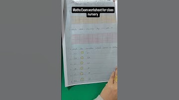 Maths worksheet for class nursery. #education #learning #easylearning #maths #nurserylearning