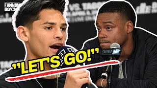 UH OH! RYAN GARCIA ATTACKS ERROL SPENCE! CLAIMS TO BE "CLEARED"! GERVONTA DAVIS SHOWS WHO'S BOSS!