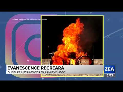 Evanescence recreará la quema de su batería en su nuevo video | Noticias con Francisco Zea