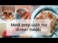 Weekly dinner meal prep