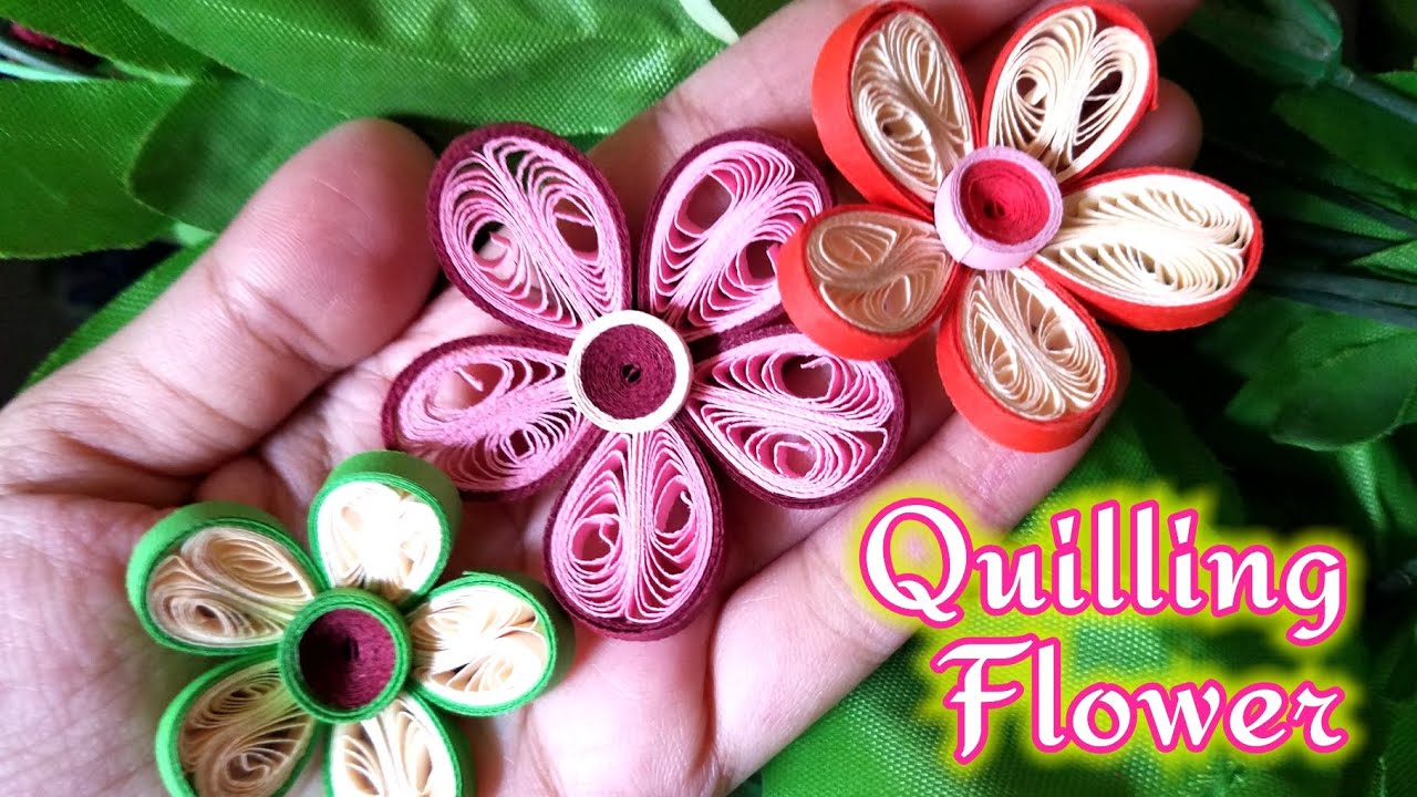 Quilling flower How to make quilling flower Diy quilling flower