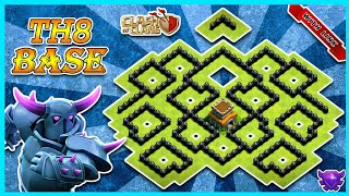 COC TH8 BASE WITH LINK (MAXED BASE) 2021