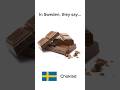 Chocolate In Swedish And Danish 
