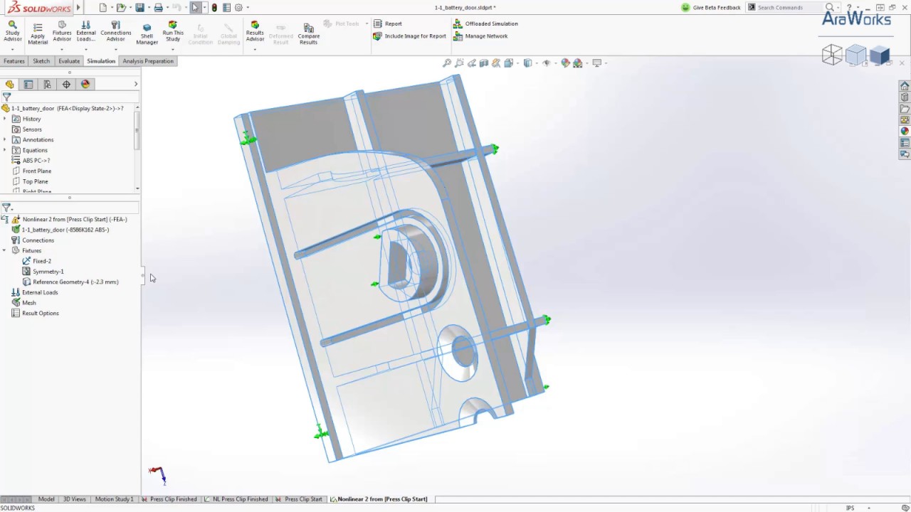 SOLIDWORKS 2017 - Simulation - YouTube