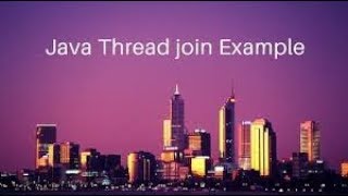 Example of Join ( ) Method in Java Programming