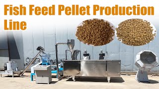 Fully-Automatic Fish Feed Pellet Production Line | Complete Floating Feed Making Process🐟🏭#fishfeed