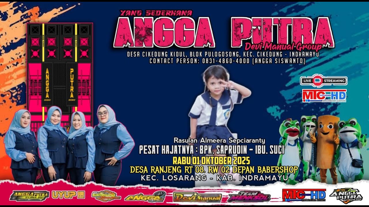 LIVE YANG SEDERHANA ANGGA PUTRA  ||  RABU 1 OKT 2025  ||  DS. RANJENG - LOSARANG - INDRAMAYU