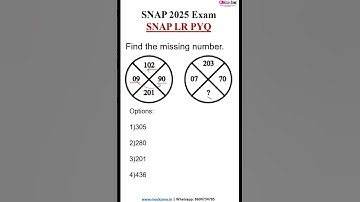 SNAP Logical Reasoning PYQ | Mock Zone | #snapexam #shorts #snap2025 #viralshorts