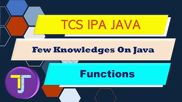 Java Programming For TCS IPA Exam || Topics of Java