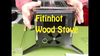 Fitinhot Hot Tent Wood Stove  First Burn