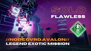 Solo Flawless Legend Exotic Mission - node.ovrd.AVALON - Strand Hunter - Destiny 2 Lightfall
