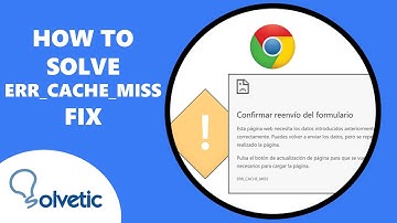 How to Solve ERR_CACHE_MISS ✔️ FIX