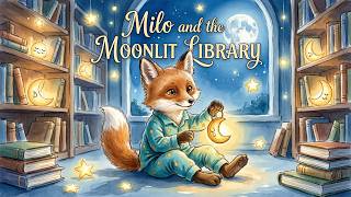 Milo and the Moonlit Library | Bedtime Story for Kids | Read Aloud Sleep Story