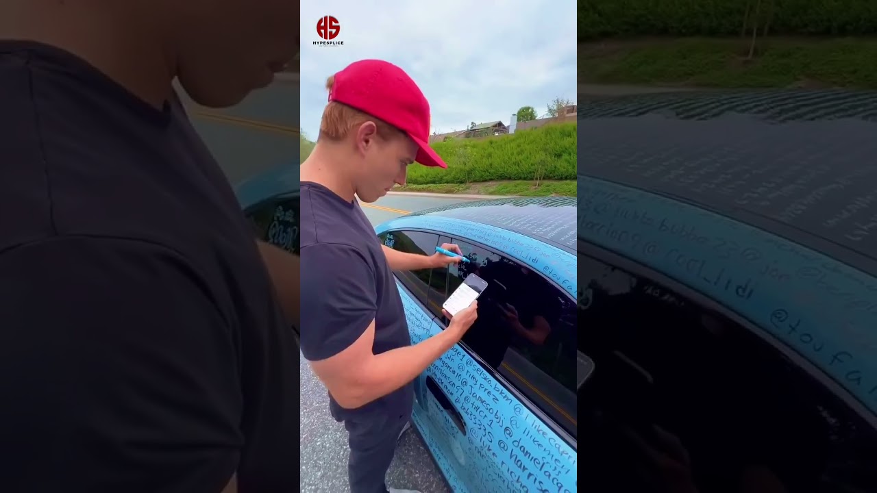 Porsche Itu Dipenuhi Nama-nama Followernya 😱