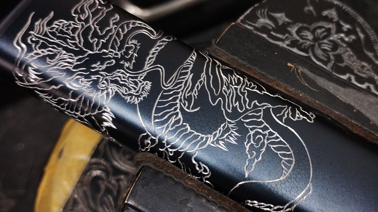 IQOSエングレービングカスタム！鱗が細かすぎる龍を彫っていく！〜彫金工房Falò-orafe〜