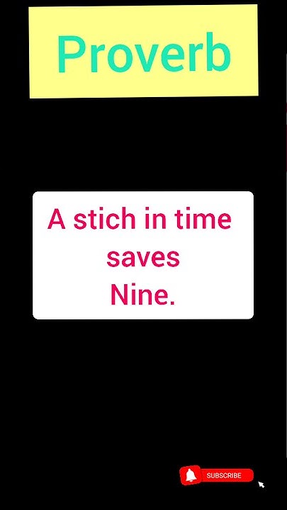 Proverb A Stich In Time Saves Nine Meaning In Hindi YouTube proverb-a-stich-in-time-saves-nine-meaning-in-hindi-youtube