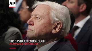 David Attenborough urges leaders to 'act now' on climate