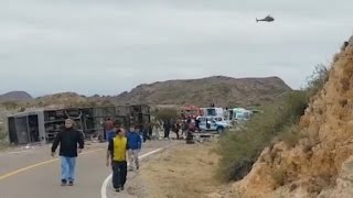 Video: Duelo en Argentina por 15 muertos en vuelco de autobús