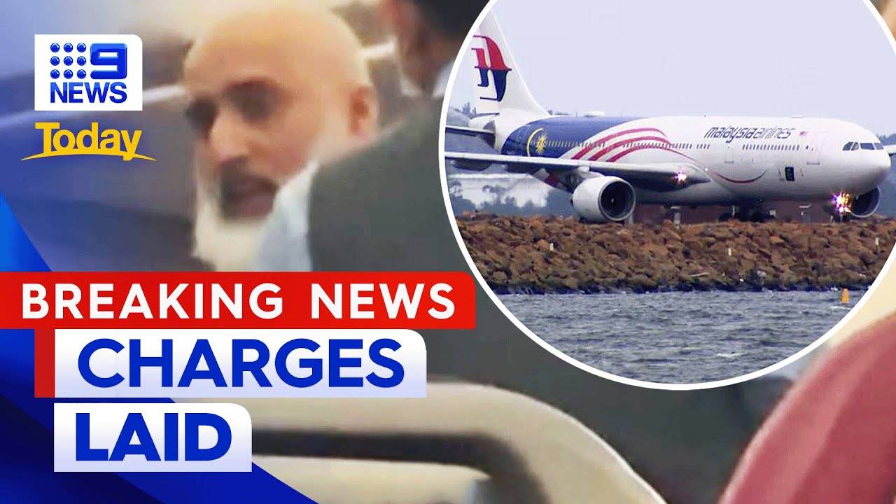 Man charged after Sydney airport emergency | 9 News Australia - YouTube