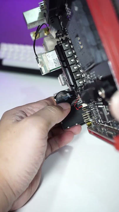 Where is the cmos battery in your itx motherboard? #shorts