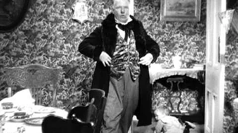 W.C. Fields gives Baby LeRoy the boot in The Old Fashioned Way (1934)