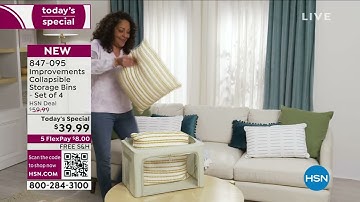 Improvements Collapsible Storage Bins  Set of 4