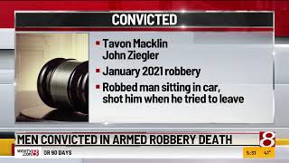 Men convicted in armed robbery death