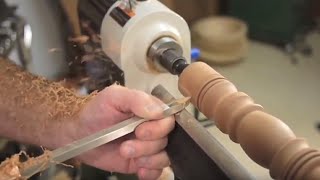 How To Turn A Table Leg Using Easy Wood Tools (woodturning Project)