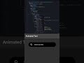 Create a text animation using flutter