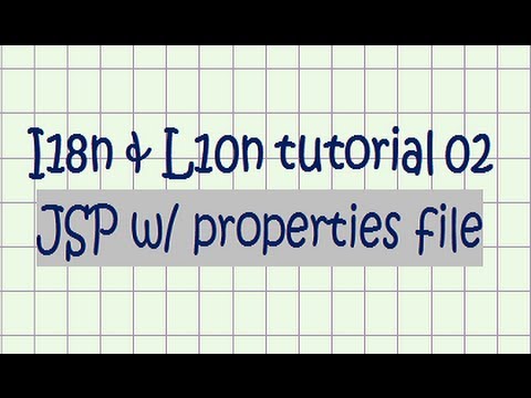 i18n / l10n ( tutorial 02 - JSP w/ properties file)