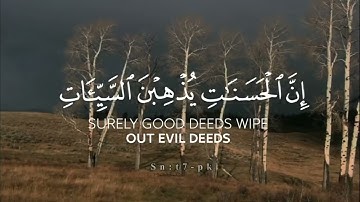 قران كريم - (إِنَّ الْحَسَنَاتِ يُذْهِبْنَ السَّيِّئَاتِ) ا ماهر المعيقلي