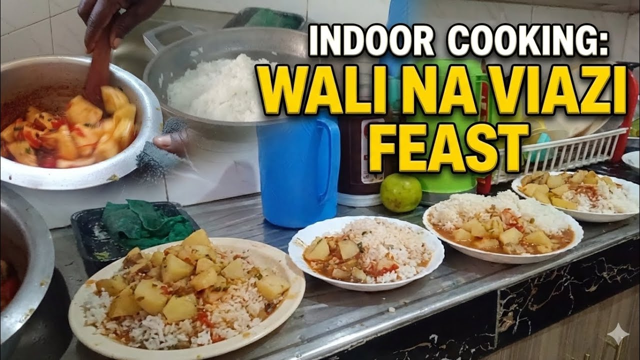 The Ultimate Comfort Food! Cooking Wali & Viazi Indoors 🇰🇪