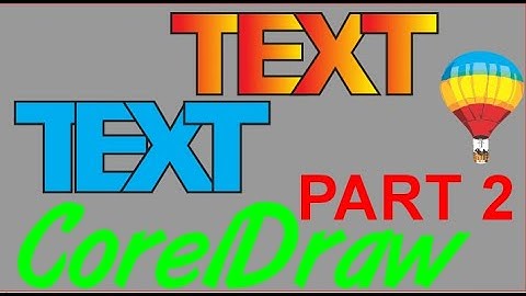 Corel Draw Tips & Tricks Cool Text EFFECT PART 2