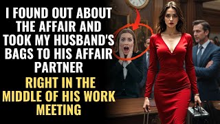 I FOUND OUT ABOUT THE AFFAIR AND TOOK MY HUSBAND'S BAGS TO HIS AFFAIR PARTNER—RIGHT IN THE MIDDLE...
