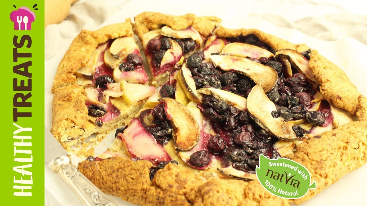 Blueberry Apple Galette, sugar free with Natvia Natural Sweetener
