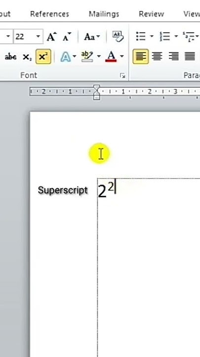 Membuat superscript dan subscript di Microsoft word 2010 - YouTube