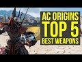 Assassin's Creed Origins Best Weapons TOP 5 - MOST AMAZING WEAPONS (AC Origins Best Weapons)