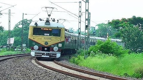 High Speedy Curvy EMU Train Accelerating fast through Curve | Howrah-Katwa Local | Eastern Railway